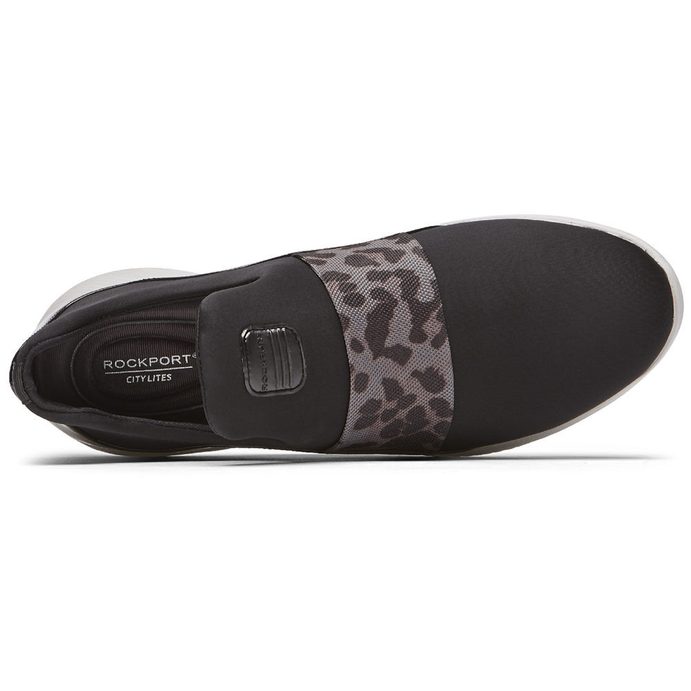 Slip-Ons Rockport Mujer Mexico - City Lites Robyne Negros - YMHXK6095